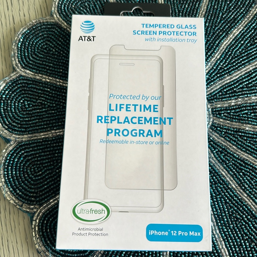 AT&T tempted glass screen protector.